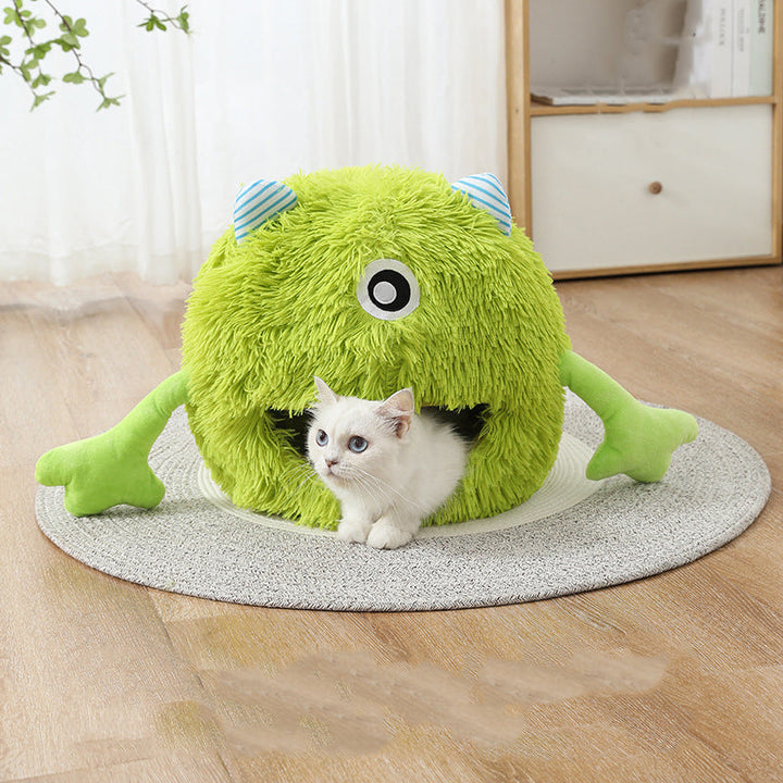 The Ultimate Comfort: Fluffy Round Pet Bed