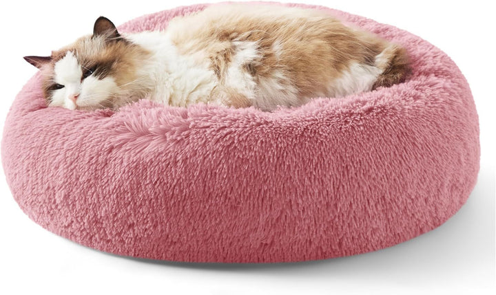 Why Your Pet Deserves the Indoor Solid Color Non-slip Round Fluffy Plush Pet Bed