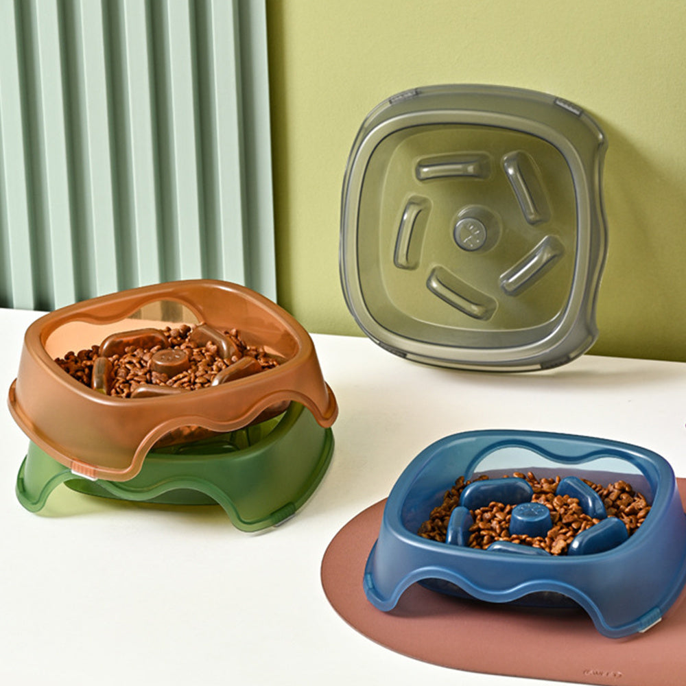 Pet Slow Feed Anti-Choke Water and Food Bowl