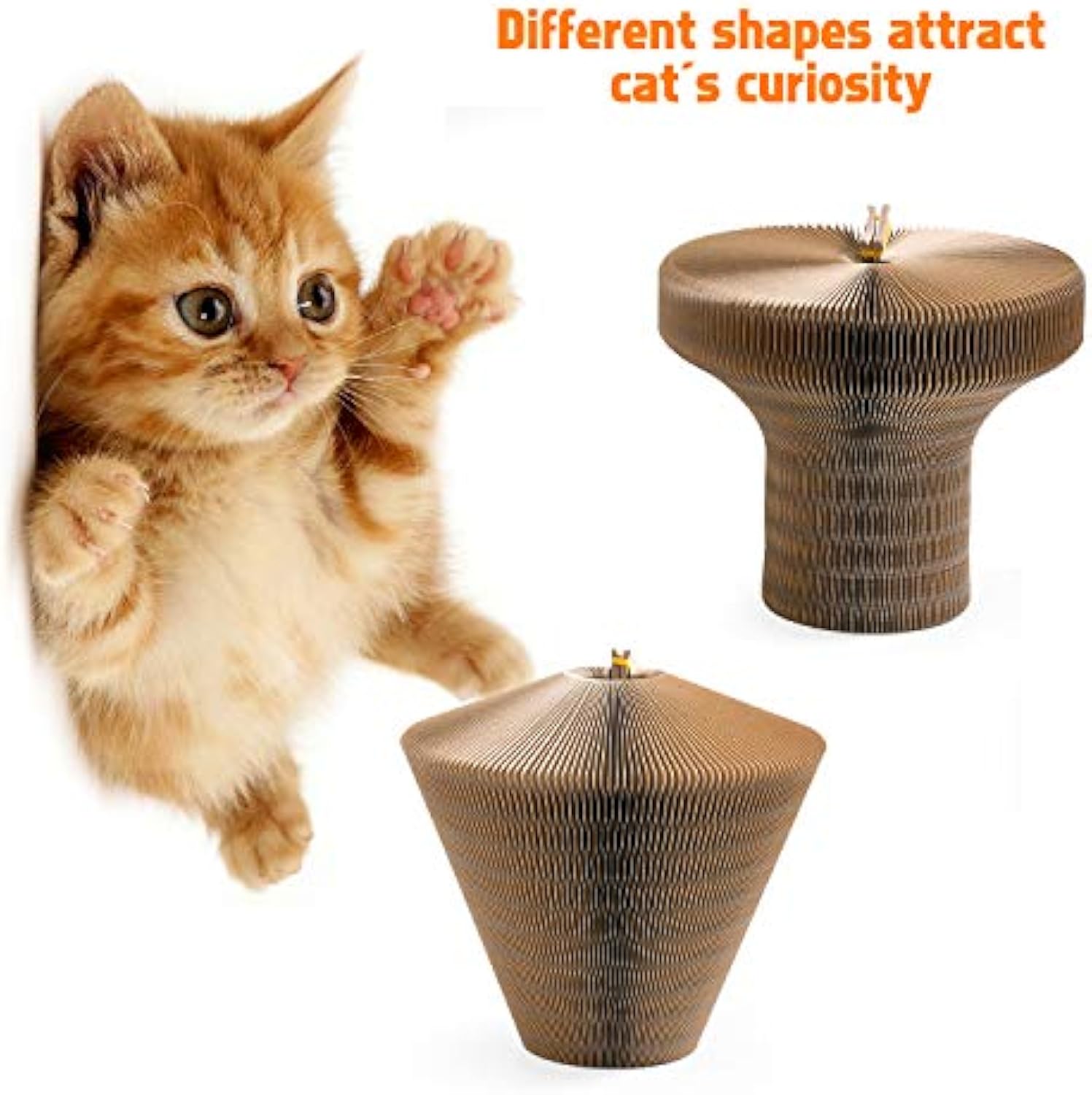 Collapsible Pet Scratcher Lounge Bed Corrugated