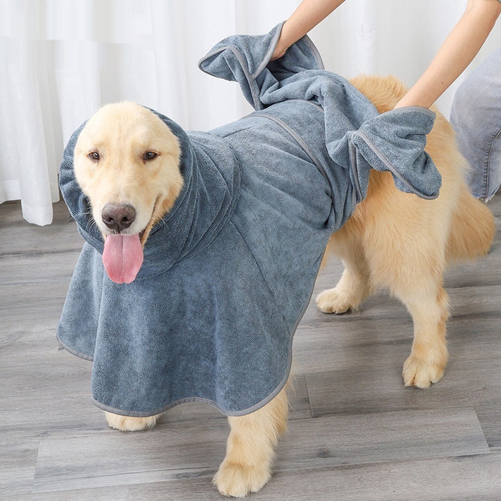 Quick-Dry Absorbent Cotton Pet Bath Towel