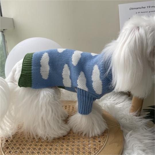 Jacquard Knit Pet Sweater Clothing