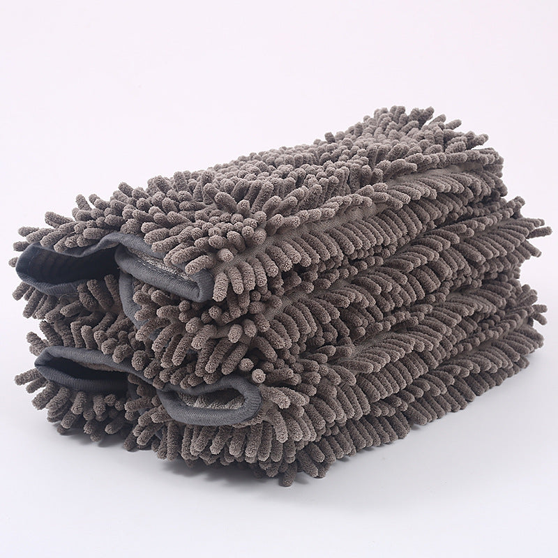 Chenille Pet Bath Towel Soft Absorbent Drying Cloth