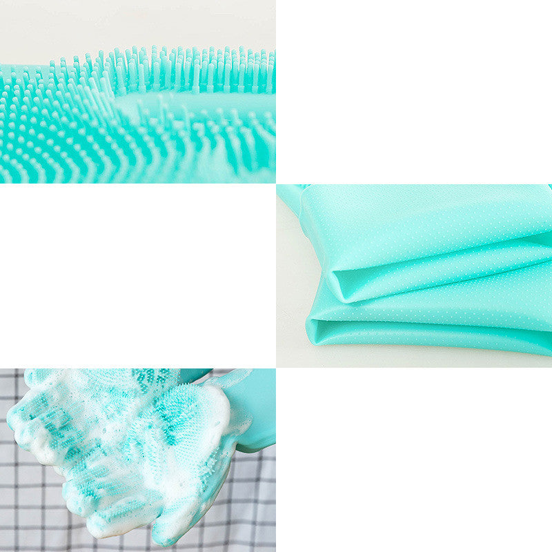 Silicone Pet Grooming Brush Glove Hair Massage Tool
