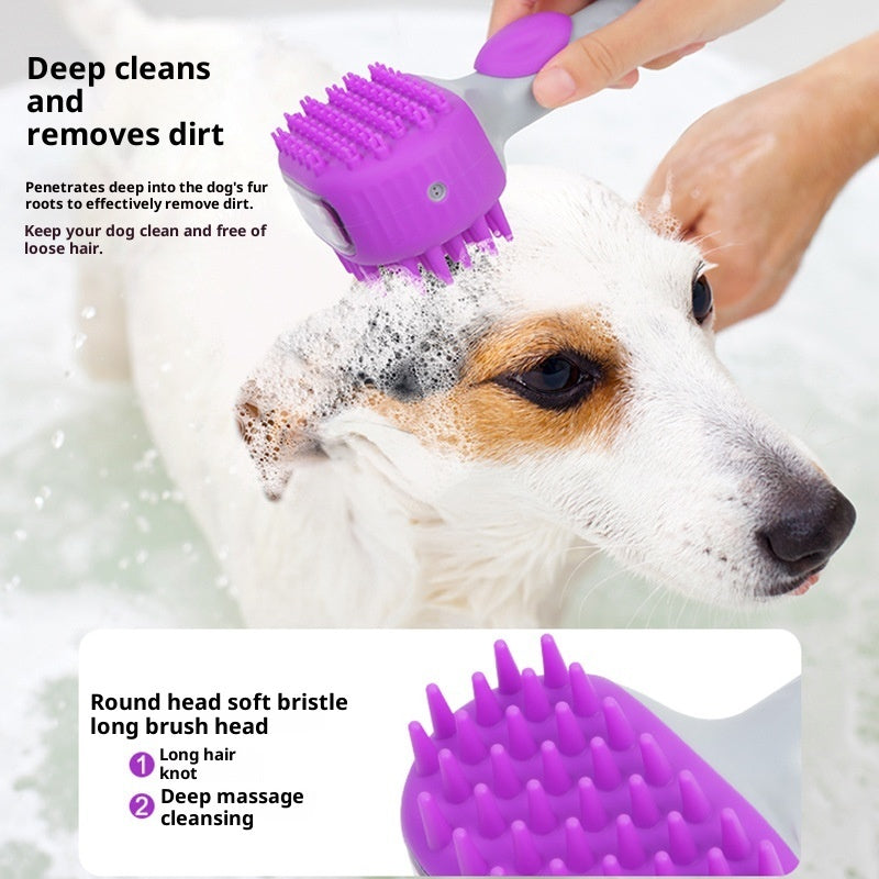 Pet Bath and Shower Hair Cleaning Brush