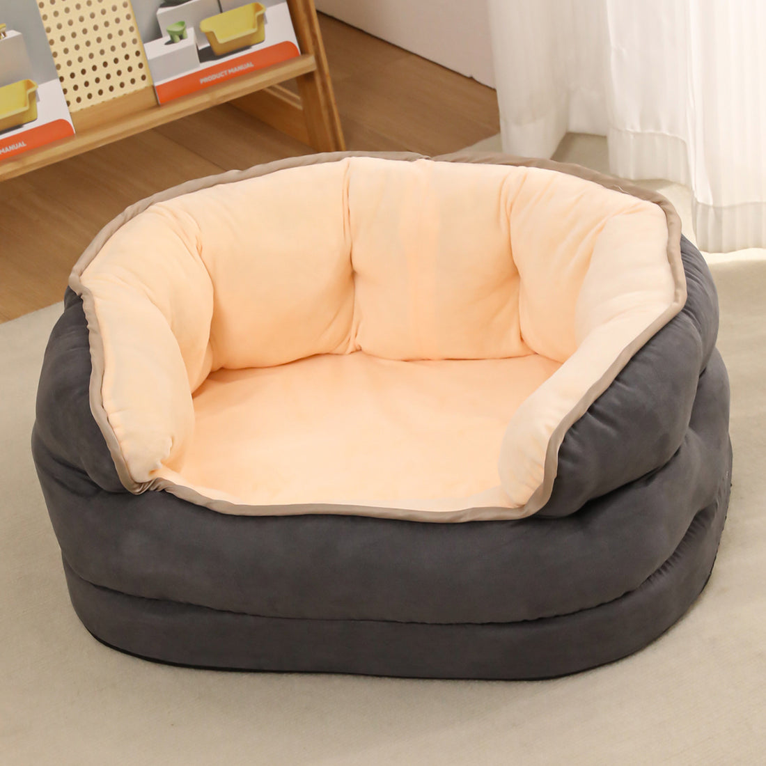 Warm Plush Pet Sofa Bed Thickened Washable Cushion