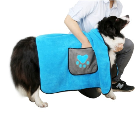 Quick-Dry Absorbent Pet Bath Towel