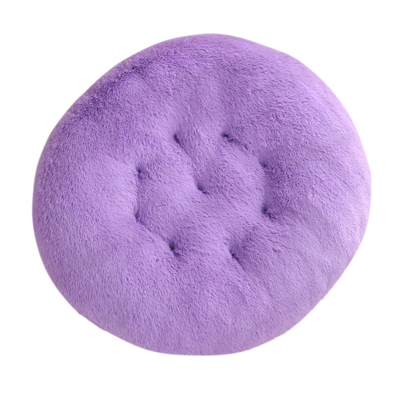 Round Plush Warm Pet Bed Soft Comfortable Sleeping Mat