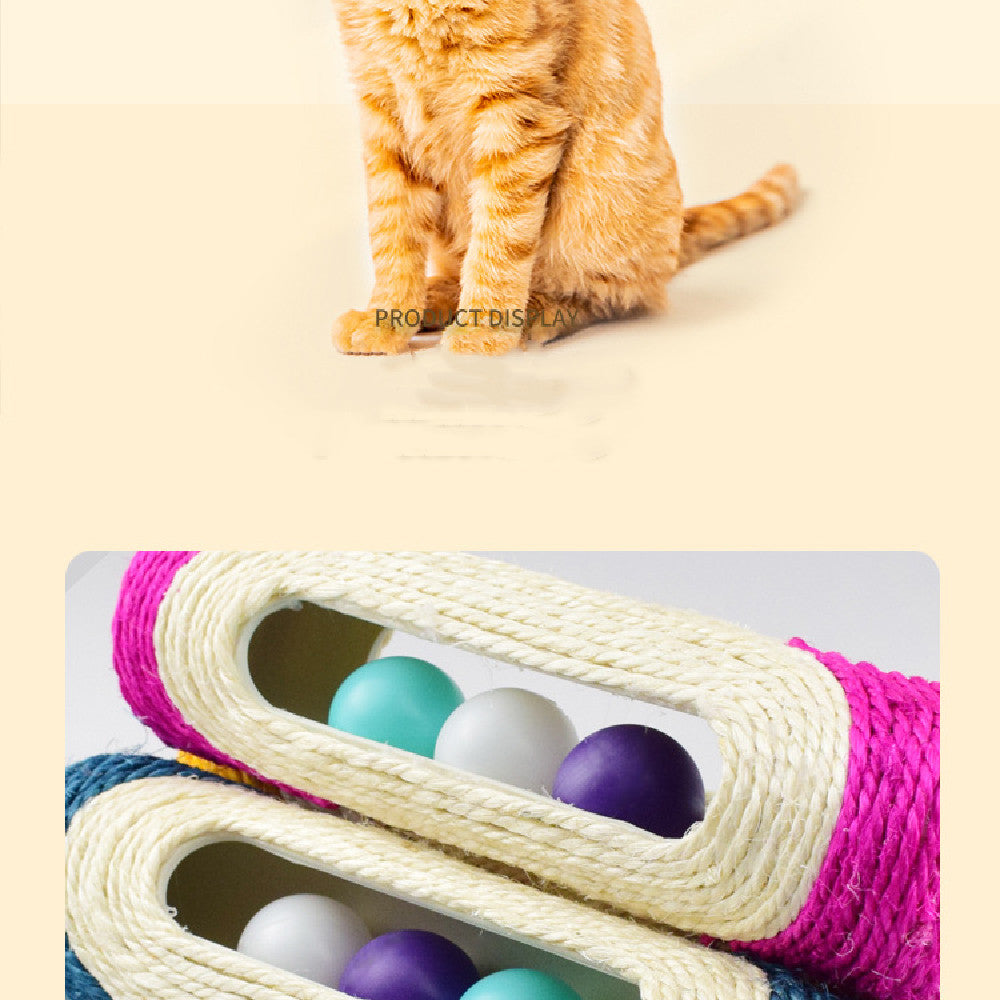 Long Sisal Drum Interactive Pet Toys