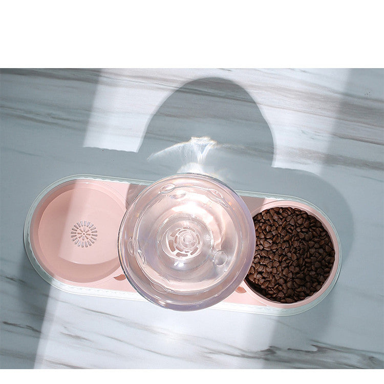 Automatic Plastic Pet Water and Food Bowl Feeder