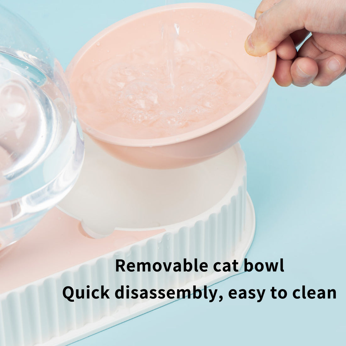 Automatic Plastic Pet Water and Food Bowl Feeder