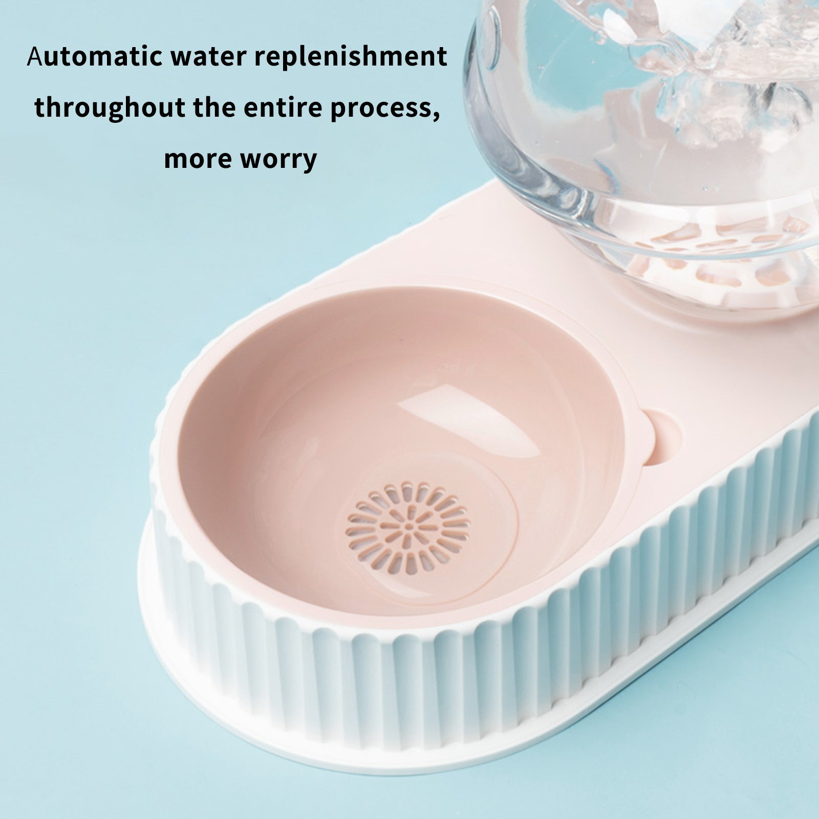 Automatic Plastic Pet Water and Food Bowl Feeder