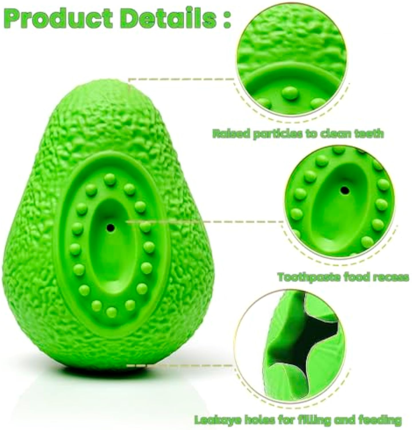 Heavy Duty Indestructible Rubber Chew Toy For Pets