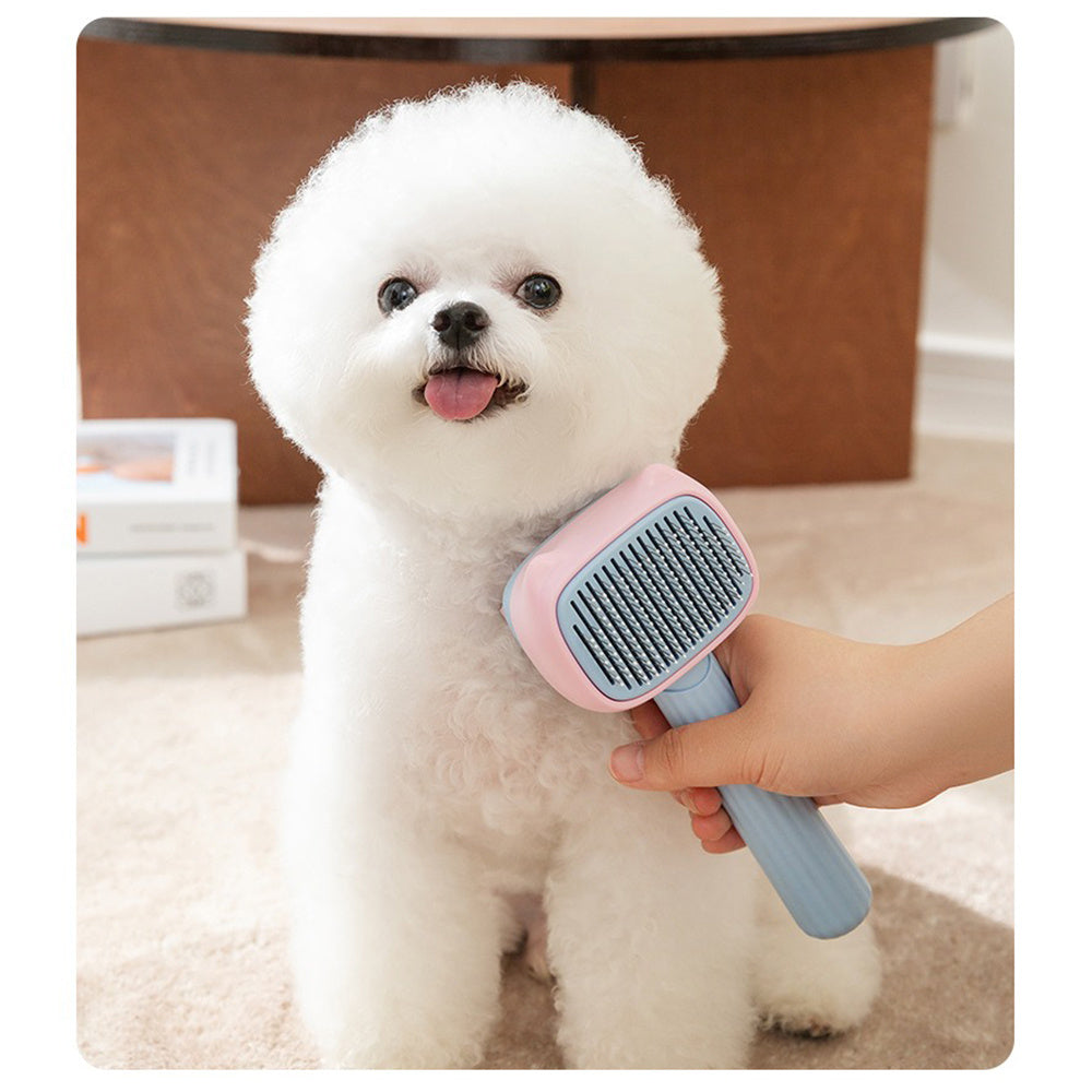 Pet Deshedding And Dematting Grooming Brush Reduces Shedding