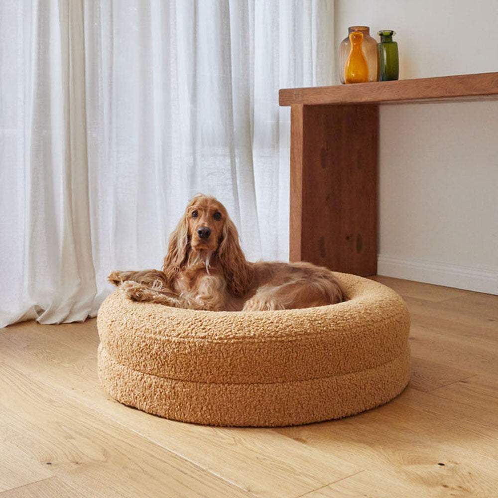 Household Solid Color Leisure Pet Round Bed Nest