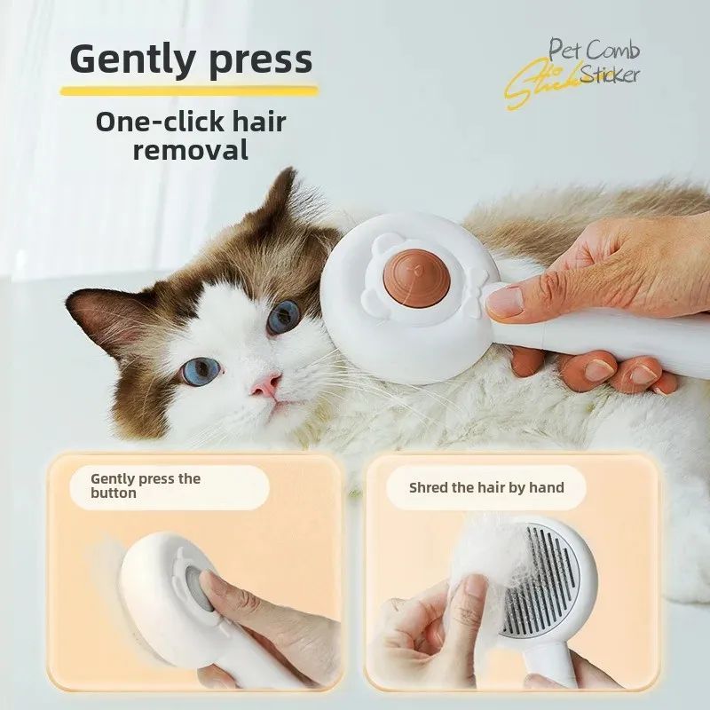 Rechargeable Two-in-One Pet Nail Trimmer And Grooming Brush