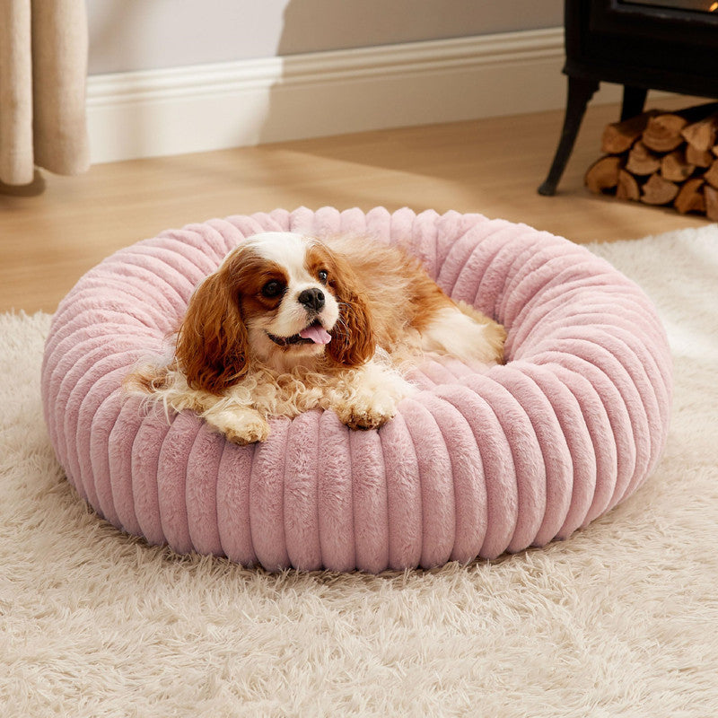 Pet Plush Bed Round Soft Warm Sleeping Mat