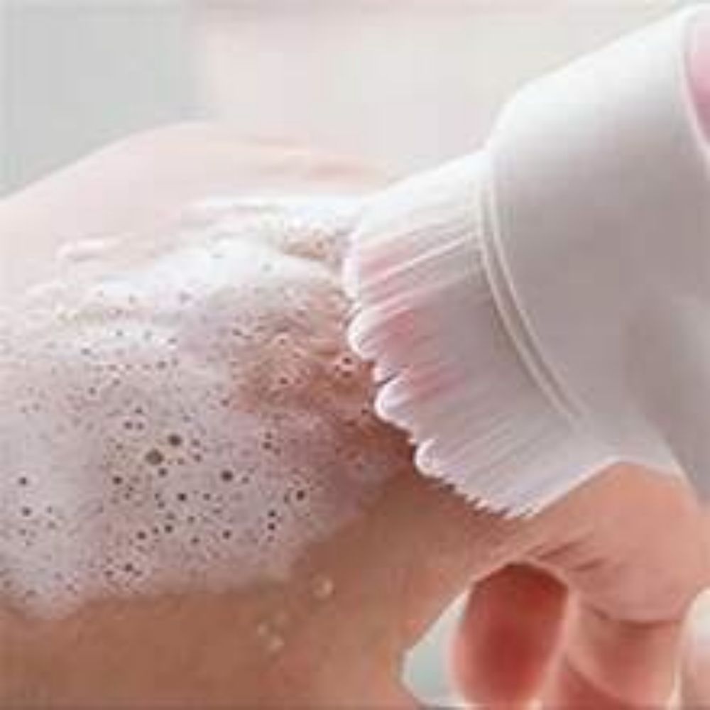 Easy Clean Nylon Pet Paw Brush Gentle Grooming And Massage Tool