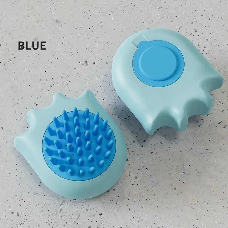 Pet Bath Massage Brush with Shampoo Box