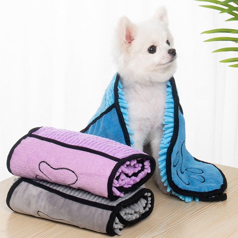 Super Absorbent Microfiber Pet Bath Towel Quick-Drying