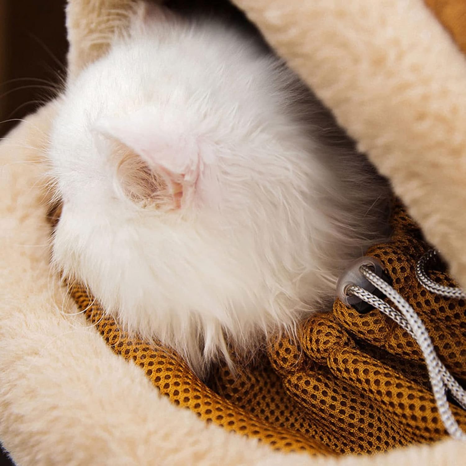Plush Winter Backpack Pet Carrier With Hand Warmers