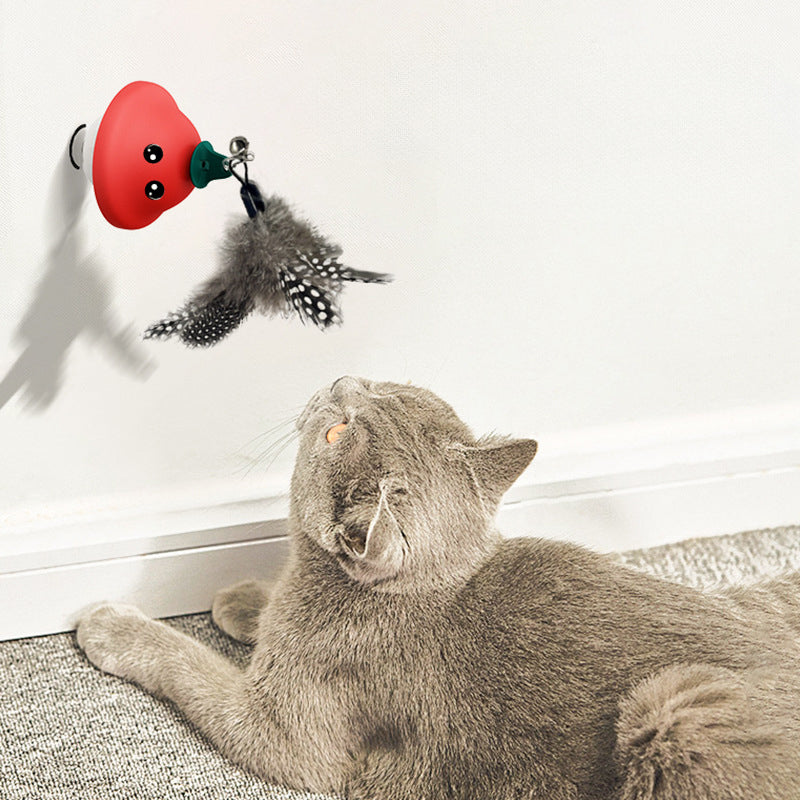Retractable Wand Suction Cup Interactive Pet Toy