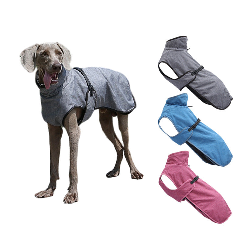 Warm Waterproof Pet Shell Jacket for Winter Outdoors