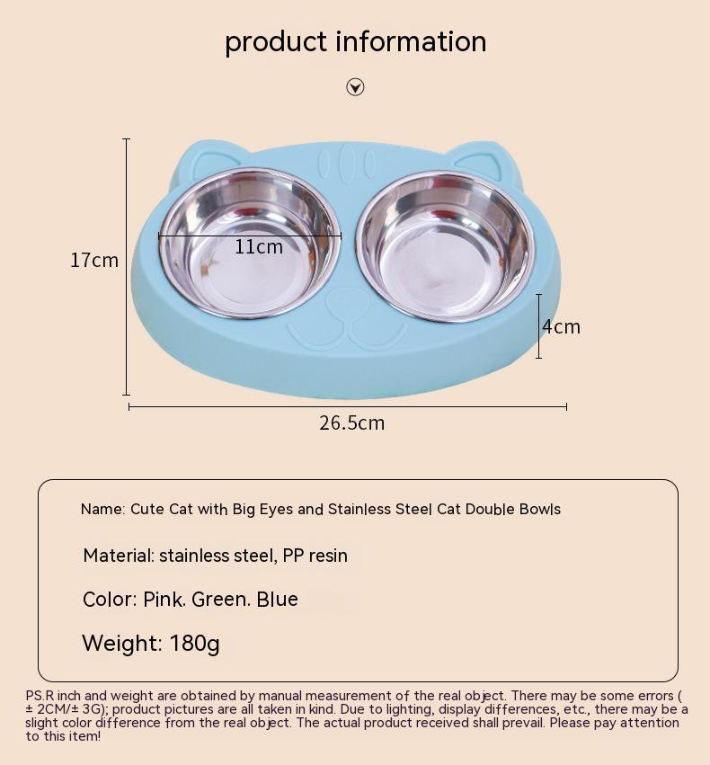 Pet Water and Food Feeding Bowl