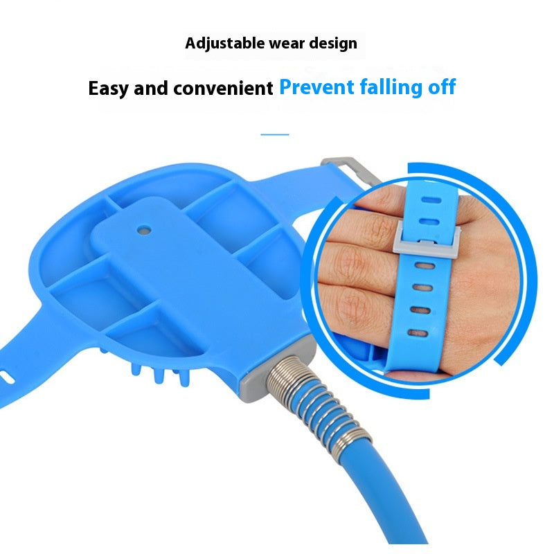 Silicone Pet Bathing Gloves Handheld Massage Brush
