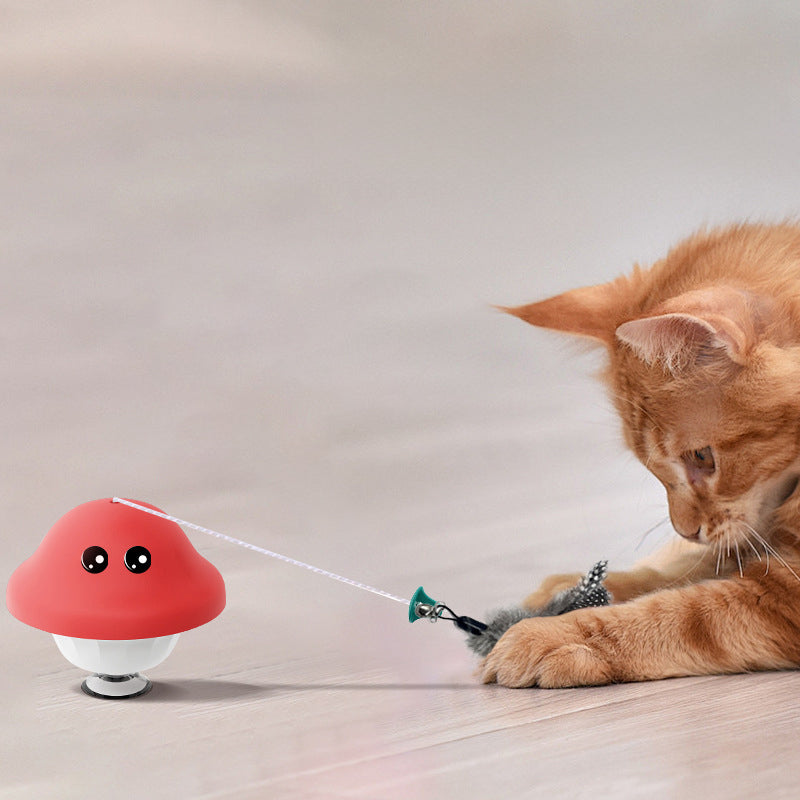 Retractable Wand Suction Cup Interactive Pet Toy
