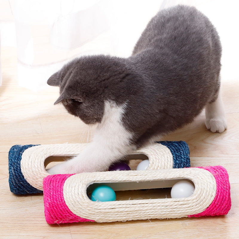 Long Sisal Drum Interactive Pet Toys