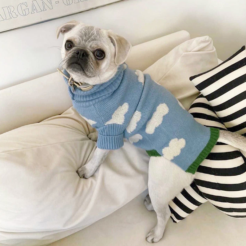 Jacquard Knit Pet Sweater Clothing