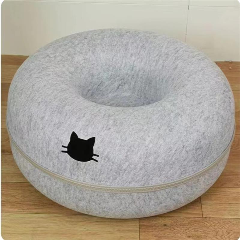Pet Comfortable Round Tunnel Bed For Sleeping And Play