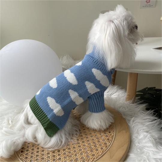 Jacquard Knit Pet Sweater Clothing