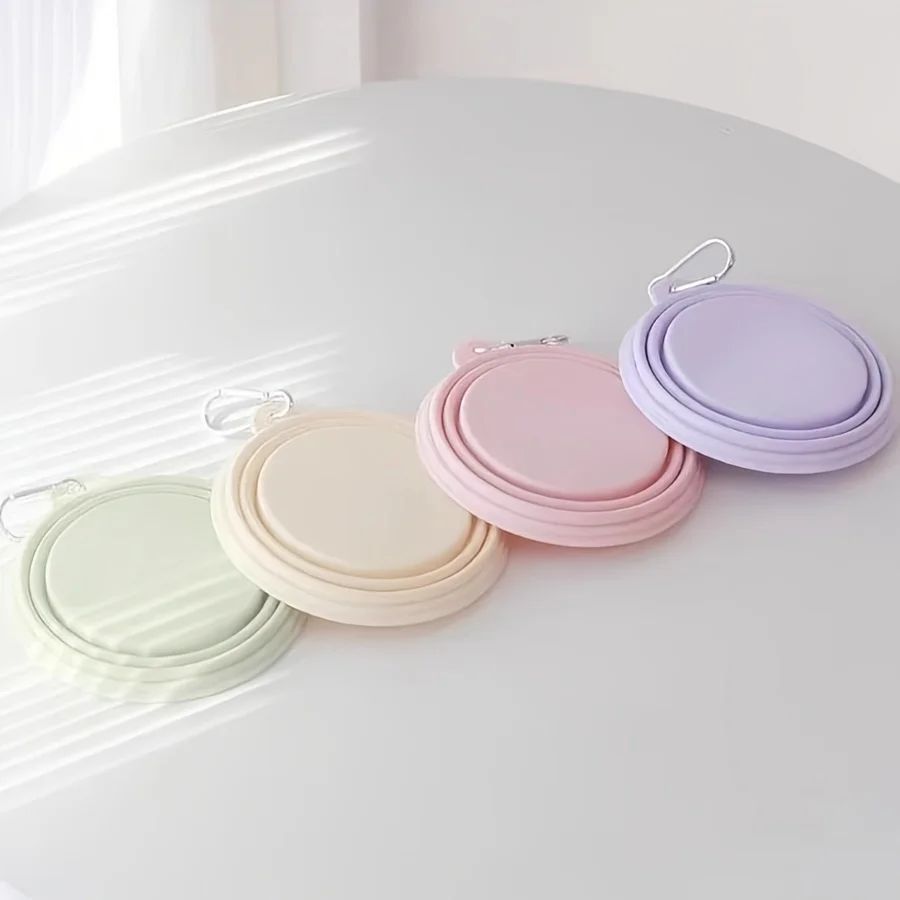 Hanging Foldable Pet Bowl Portable Travel Food Water Container