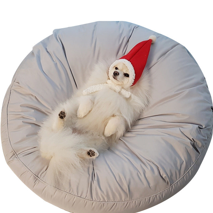 Moisture Proof Dust Proof Elastic Removable Washable Round Pet Bed