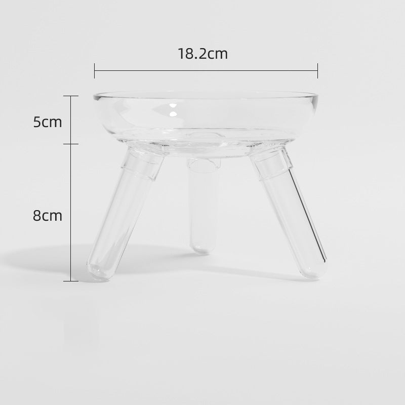Pet Glass Feeding Bowl Anti-Spill Water and Food Dish