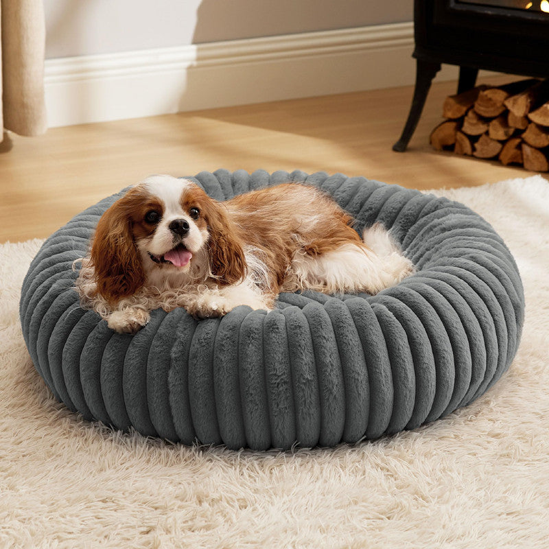 Pet Plush Bed Round Soft Warm Sleeping Mat