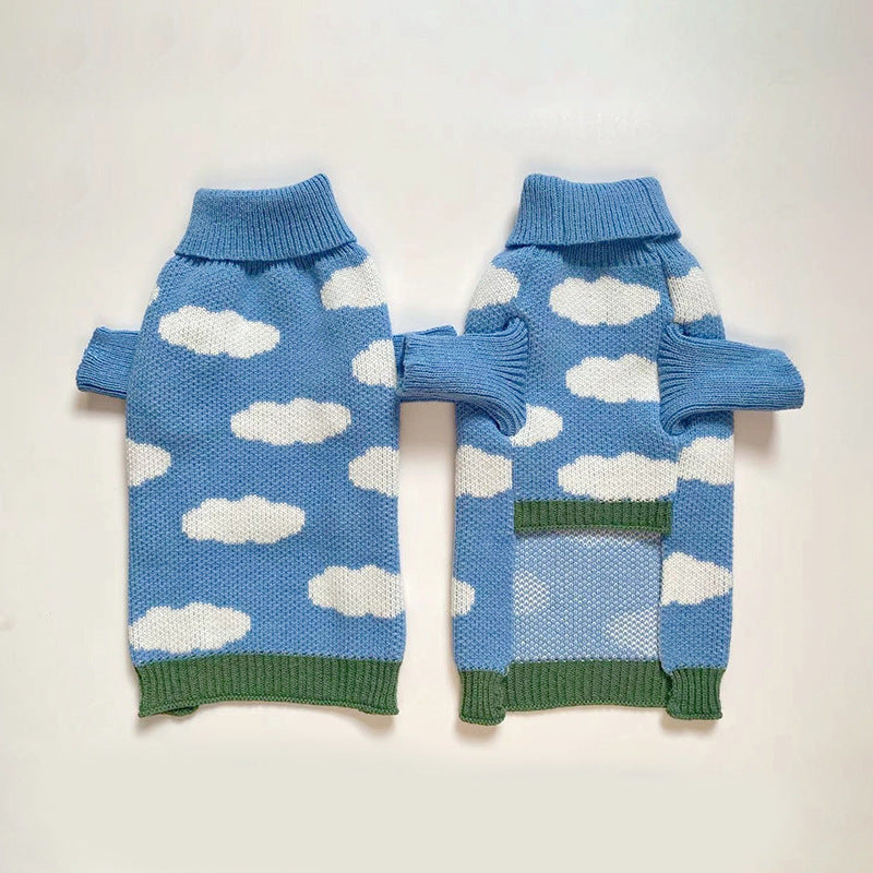 Jacquard Knit Pet Sweater Clothing