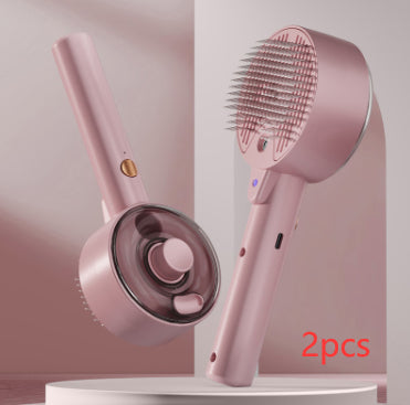 Self Cleaning Pet Hair Remover Brush Grooming Tool
