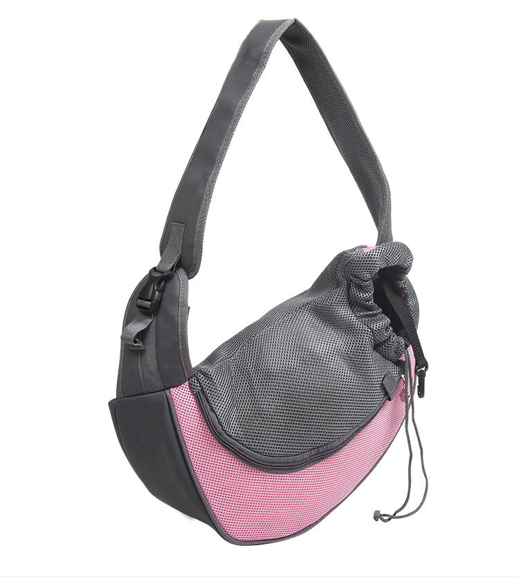 Outdoor Mesh Oxford Pet Carrier Shoulder Sling Bag