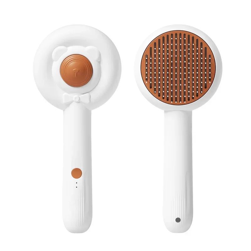 Rechargeable Two-in-One Pet Nail Trimmer And Grooming Brush