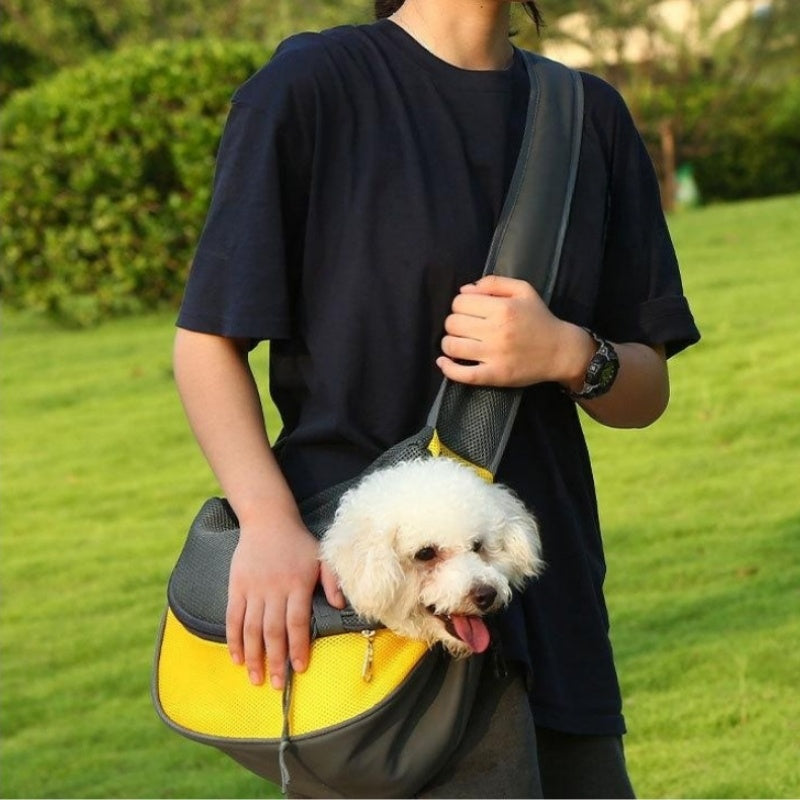 Outdoor Mesh Oxford Pet Carrier Shoulder Sling Bag