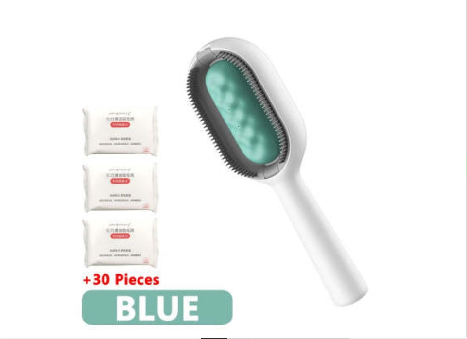 Pet Dematting Grooming Brush Hair Removal Comb With Hair Collector