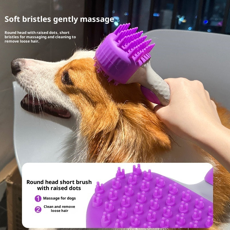 Pet Bath and Shower Hair Cleaning Brush