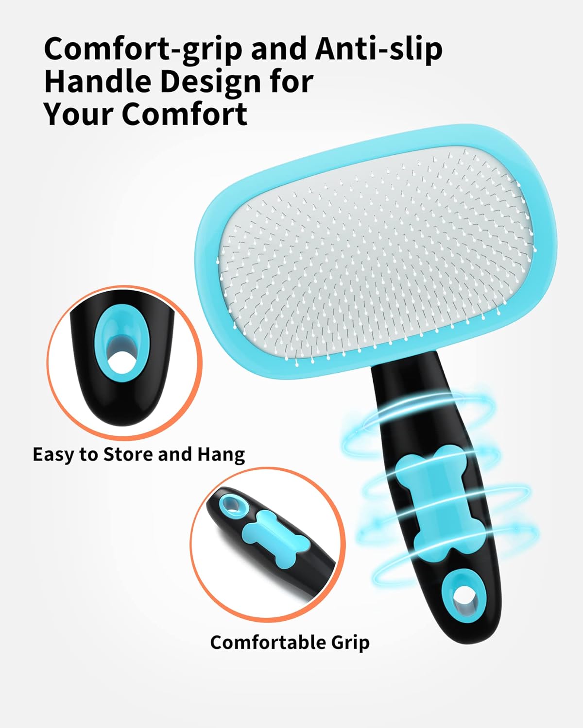 Pet Grooming Brush Shedding And Fur Removal Tool
