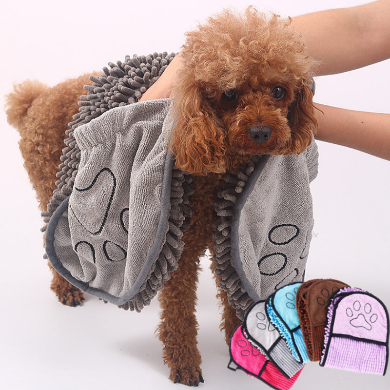 Super Absorbent Microfiber Pet Bath Towel Quick-Drying
