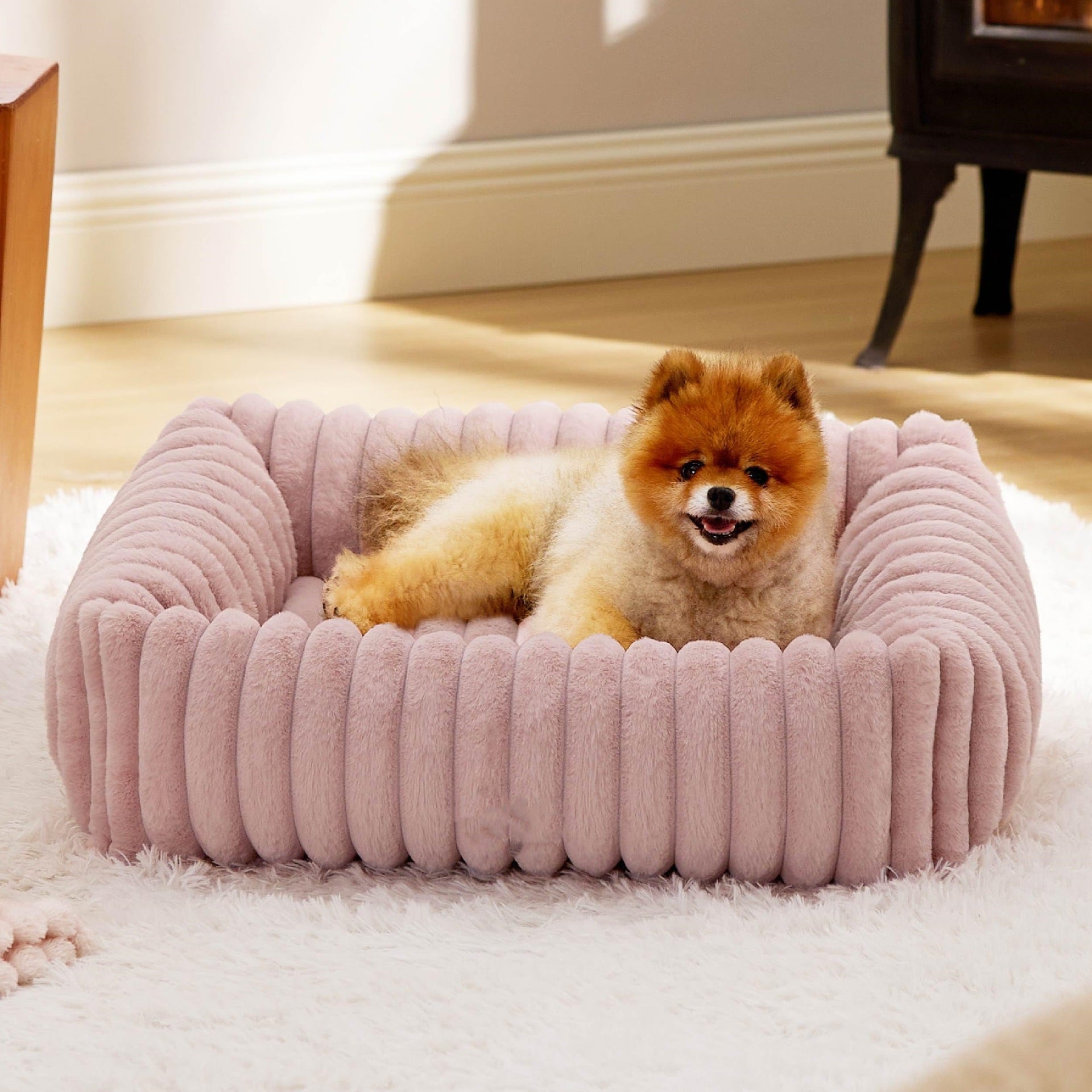 All Season Warm Plush Pet Bed Comfortable Cozy Sleeping House