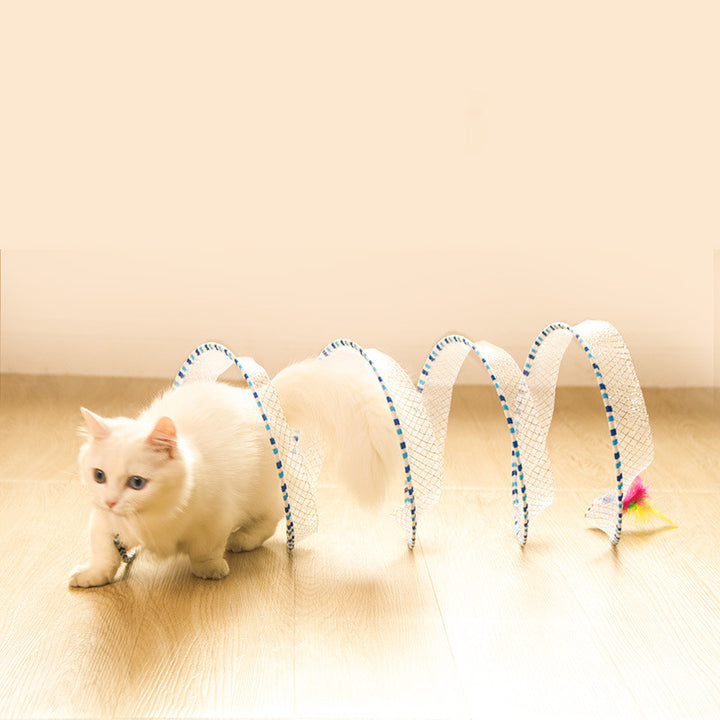 Foldable Storage Tunnel Interactive Pet Toy