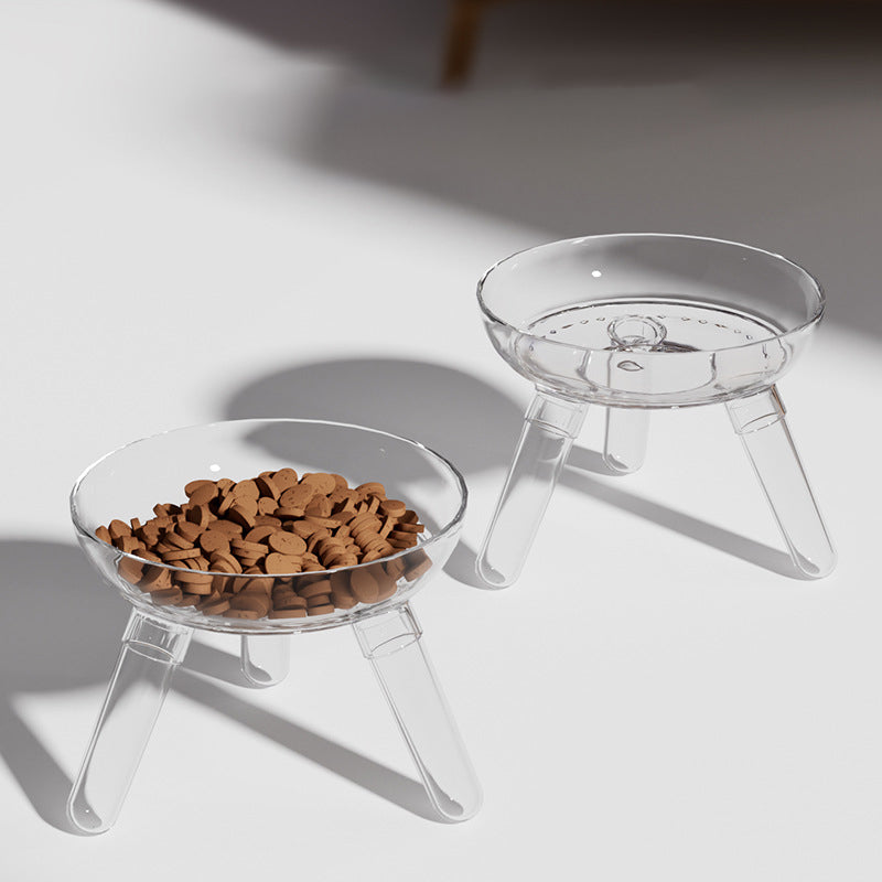 Pet Glass Feeding Bowl Anti-Spill Water and Food Dish